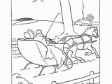 Winter Cabin Coloring Pages Early American Transportation Coloring Page