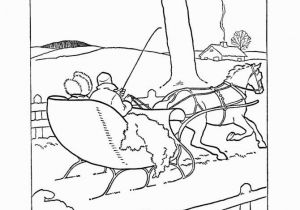 Winter Cabin Coloring Pages Early American Transportation Coloring Page