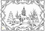 Winter Cabin Coloring Pages Winter Scene Coloring Pages for Adults Google Search