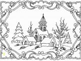 Winter Cabin Coloring Pages Winter Scene Coloring Pages for Adults Google Search