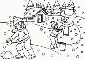 Winter Holiday Coloring Pages Printable Free Printable Winter Scene Coloring Pages Download Free