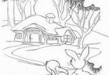 Winter Scene Coloring Pages Winter Scene Coloring Pages for Adults Google Search