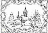 Winter Scene Coloring Pages Winter Scene Coloring Pages for Adults Google Search