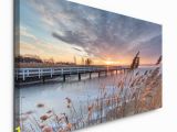 Winter Scene Wall Murals Leinwandbild Seenlandschaft East Urban Home