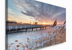 Winter Scene Wall Murals Leinwandbild Seenlandschaft East Urban Home