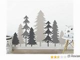 Winter Trees Wall Mural 3 Color Pine Tree forest Wall Decals Tree Wall Decals forest Mural forest Scene Decals Wall Decals Children S forest Decals Set Of 8
