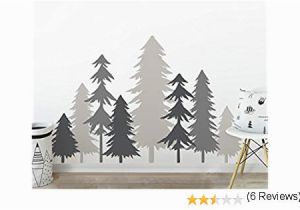 Winter Trees Wall Mural 3 Color Pine Tree forest Wall Decals Tree Wall Decals forest Mural forest Scene Decals Wall Decals Children S forest Decals Set Of 8