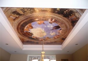 Winter Wonderland Wall Mural Mural and Tray Ceiling In My Dining Room Trompe L Oeil