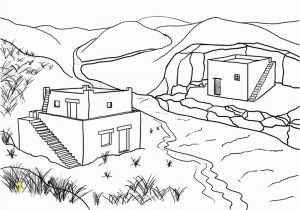 Wise and Foolish Builders Coloring Page the Wise and the Foolish Builders Lesson Sunday Coloring