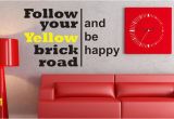 Wizard Of Oz Wall Murals Follow Your Yellow Brick Road Wizard Of Oz Art Wall Decals Wall