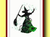 Wizard Of Oz Wall Murals Wicked Witch Poster Watercolor Poster Disney Wizard Of Oz Poster