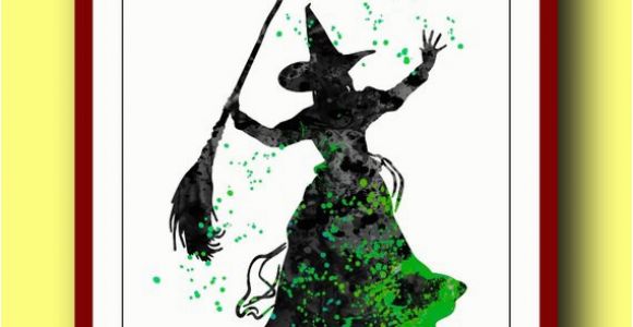 Wizard Of Oz Wall Murals Wicked Witch Poster Watercolor Poster Disney Wizard Of Oz Poster