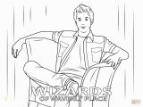 Wizards Of Waverly Place Coloring Pages Justin From Wizards Of Waverly Place Coloring Page