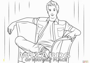 Wizards Of Waverly Place Coloring Pages Justin From Wizards Of Waverly Place Coloring Page