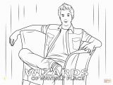 Wizards Of Waverly Place Coloring Pages to Print Justin From Wizards Of Waverly Place Coloring Page