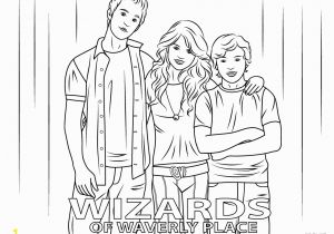 Wizards Of Waverly Place Coloring Pages to Print Justin Max and Alex From Wizards Of Waverly Place Coloring