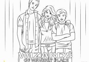 Wizards Of Waverly Place Coloring Pages to Print Justin Max and Alex From Wizards Of Waverly Place Coloring
