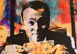 Wolf Of Wall Street Mural Leonardo Dicaprio Wolf Of Wall Street Money Talks Canvas