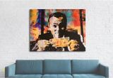 Wolf Of Wall Street Mural Wolf Wall Street Money Talks Abstract Canvas Wall Art