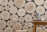 Wood Effect Wall Murals Chopped Beech Log Wall Mural Muralswallpaper