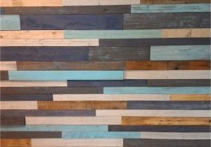 Wooden Planks Wall Mural Multi Colored and Distressed Plank Wall