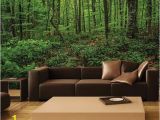 Woodland Wallpaper Murals Magic forest Mural Beautiful Green Self Adhesive Repositionable