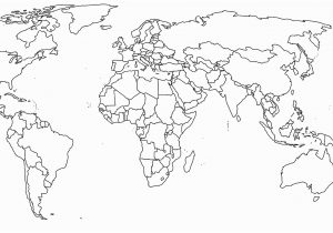 World Map Coloring Page with Countries Map the World Coloring Page Free Printable for