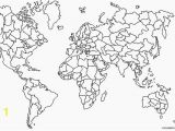 World Map Coloring Page with Countries Printable World Map Coloring Page for Kids