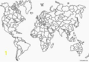 World Map Coloring Page with Countries Printable World Map Coloring Page for Kids