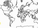 World Map Coloring Page with Countries Printable World Map Coloring Page for Kids