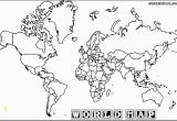 World Map Coloring Page with Countries World Map Coloring Pages