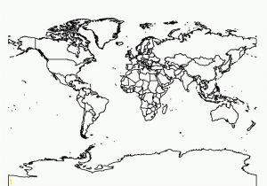 World Map Coloring Pages to Print Printable Blank World Map Coloring Page Coloring Home