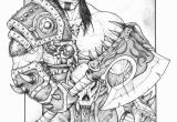 World Of Warcraft Coloring Pages Grom Hellscream From Warcraft D Warlords Of Art Of