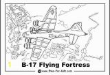 World War 2 Coloring Pages B17 Flying fortress
