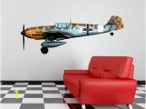 World War 2 Wall Murals World War 2 Airplane Messerschmidt Bf 109 Wall Decal Vinyl