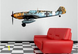 World War 2 Wall Murals World War 2 Airplane Messerschmidt Bf 109 Wall Decal Vinyl