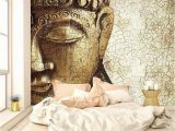 World Wide Wall Murals Vintage Buddha Self Adhesive Wall Mural