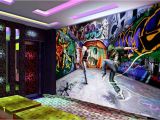 Wwe Mural Dancing Youth Graffiti Mural Backdrop 3d Stereoscopic Wallpaper