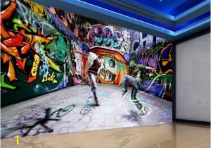 Wwe Wall Mural Us $15 3 Off Dancing Youth Graffiti Mural Backdrop 3d Stereoscopic Wallpaper Papel Parede Mural Wallpaper Home Decoration In Wallpapers From Home