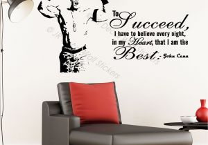 Wwe Wall Murals John Cena Vinyl Wall Stickers Wwe Inspirational Quote Wall Decals