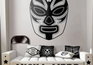 Wwe Wall Murals Luchador 2 Mask Wall Decal Mexican Wrestling Mascara Lucha Libre