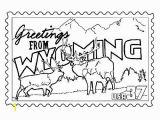 Wyoming Flag Coloring Page Coloring Book Page American Flag Printable New Postcard Coloring