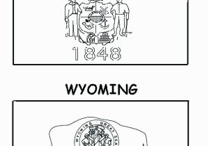 Wyoming Flag Coloring Page Georgia Flag Coloring Page