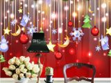 Xmas Wall Murals Christmas Decoration Wallpaper Lovely Wallpaper Custom 3d Mural Waterproof Silk Art Boys Kid Girl Bedroom Bar Room Decor Angle Snowman