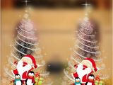 Xmas Wall Murals Christmas Tree Wall Stickers Shop Showcase Decoration White