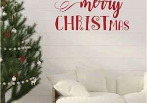 Xmas Wall Murals Christmas Wall Decal Merry Christmas Holiday Vinyl Stickers for