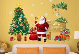 Xmas Wall Murals Us $2 75 Off Christmas Tree Wall Stickers Santa Claus Gifts Sitting Room Bedroom Decoration Mural Art Decals In Wall Stickers From Home & Garden