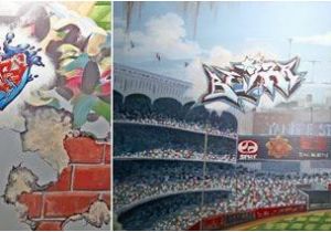 Yankee Stadium Mural Chillin with the Yankees and the Clearest Boss Ever Morgan Mural