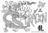Year Of the Dragon Coloring Page Dragon Colouring Pages