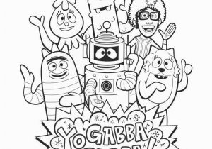 Yo Gabba Gabba Coloring Pages Free Yo Gabba Gabba Printables Coloring Home